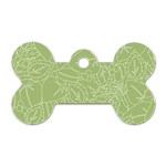 Blender Greenery Leaf Green Dog Tag Bone (One Side) Front