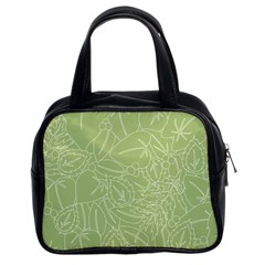 Blender Greenery Leaf Green Classic Handbags (2 Sides) by Mariart