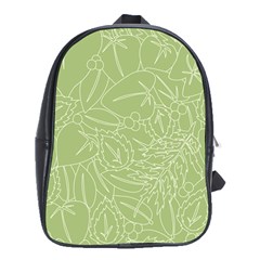 Blender Greenery Leaf Green School Bags (xl) 