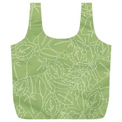 Blender Greenery Leaf Green Full Print Recycle Bags (l)  by Mariart