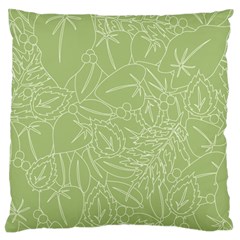 Blender Greenery Leaf Green Standard Flano Cushion Case (one Side)