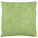 Blender Greenery Leaf Green Standard Flano Cushion Case (One Side) Front