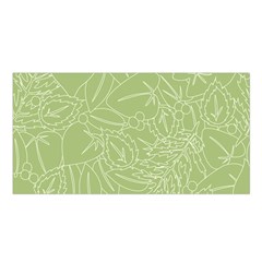 Blender Greenery Leaf Green Satin Shawl by Mariart