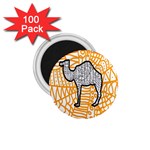 Animals Camel Animals Deserts Yellow 1.75  Magnets (100 pack)  Front