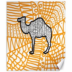 Animals Camel Animals Deserts Yellow Canvas 8  X 10 