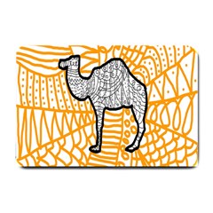 Animals Camel Animals Deserts Yellow Small Doormat  by Mariart