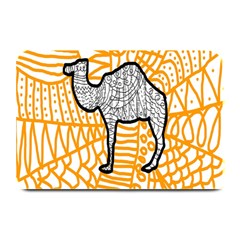 Animals Camel Animals Deserts Yellow Plate Mats by Mariart