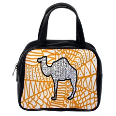 Animals Camel Animals Deserts Yellow Classic Handbags (one Side) by Mariart