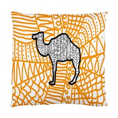 Animals Camel Animals Deserts Yellow Standard Cushion Case (two Sides) by Mariart