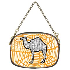 Animals Camel Animals Deserts Yellow Chain Purses (two Sides)  by Mariart