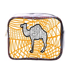 Animals Camel Animals Deserts Yellow Mini Toiletries Bags by Mariart