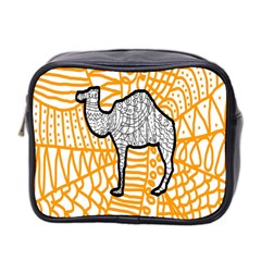 Animals Camel Animals Deserts Yellow Mini Toiletries Bag 2-side by Mariart