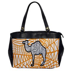 Animals Camel Animals Deserts Yellow Office Handbags by Mariart