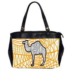 Animals Camel Animals Deserts Yellow Office Handbags (2 Sides)  by Mariart