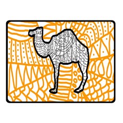 Animals Camel Animals Deserts Yellow Fleece Blanket (small) by Mariart