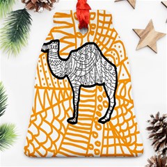 Animals Camel Animals Deserts Yellow Ornament (bell) by Mariart