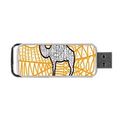 Animals Camel Animals Deserts Yellow Portable Usb Flash (two Sides) by Mariart