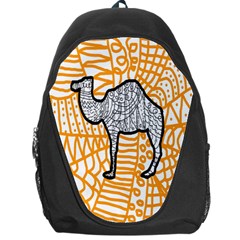 Animals Camel Animals Deserts Yellow Backpack Bag by Mariart