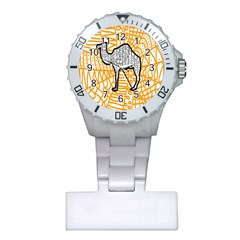 Animals Camel Animals Deserts Yellow Plastic Nurses Watch by Mariart