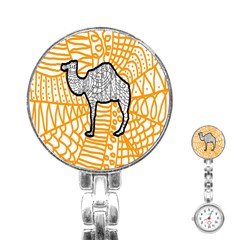 Animals Camel Animals Deserts Yellow Stainless Steel Nurses Watch by Mariart