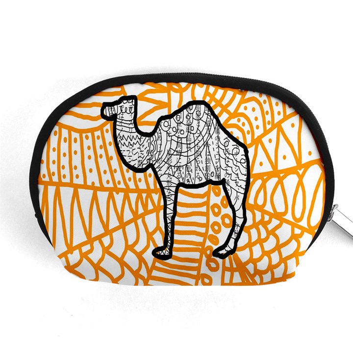 Animals Camel Animals Deserts Yellow Accessory Pouches (Medium) 