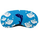 Blue Fish Tuna Sea Beach Swim White Predator Water Sleeping Masks Front