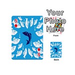 Blue Fish Tuna Sea Beach Swim White Predator Water Playing Cards 54 (Mini)  Front - Diamond5