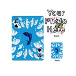 Blue Fish Tuna Sea Beach Swim White Predator Water Playing Cards 54 (Mini)  Front - Spade10