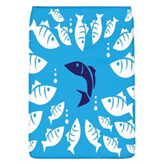 Blue Fish Tuna Sea Beach Swim White Predator Water Flap Covers (l)  by Mariart