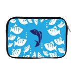 Blue Fish Tuna Sea Beach Swim White Predator Water Apple MacBook Pro 17  Zipper Case Front