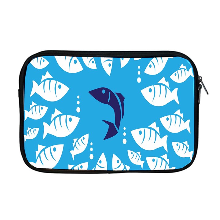 Blue Fish Tuna Sea Beach Swim White Predator Water Apple MacBook Pro 17  Zipper Case