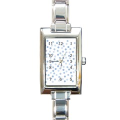 Bubble Balloon Circle Polka Blue Rectangle Italian Charm Watch by Mariart