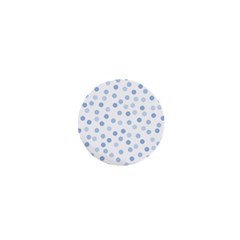 Bubble Balloon Circle Polka Blue 1  Mini Magnets