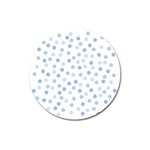 Bubble Balloon Circle Polka Blue Magnet 3  (Round) Front