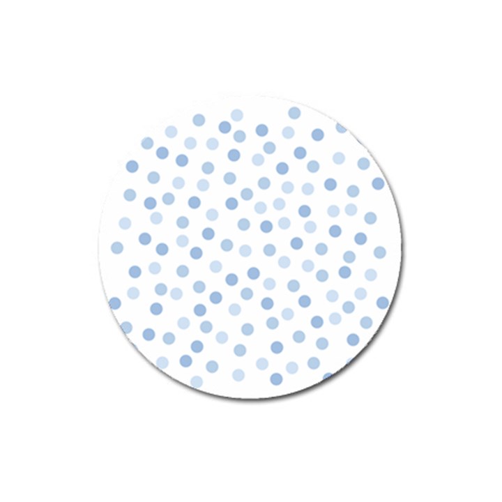 Bubble Balloon Circle Polka Blue Magnet 3  (Round)