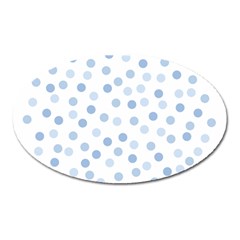 Bubble Balloon Circle Polka Blue Oval Magnet