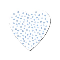 Bubble Balloon Circle Polka Blue Heart Magnet by Mariart