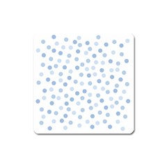 Bubble Balloon Circle Polka Blue Square Magnet