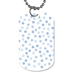 Bubble Balloon Circle Polka Blue Dog Tag (two Sides) by Mariart