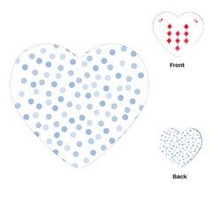 Bubble Balloon Circle Polka Blue Playing Cards (heart)  by Mariart