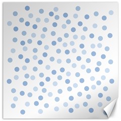 Bubble Balloon Circle Polka Blue Canvas 12  X 12  