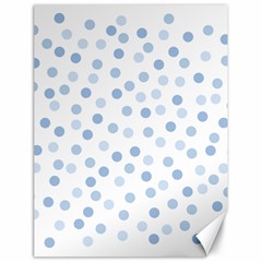 Bubble Balloon Circle Polka Blue Canvas 18  X 24   by Mariart