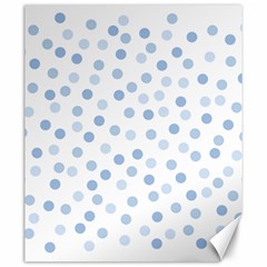 Bubble Balloon Circle Polka Blue Canvas 20  X 24  