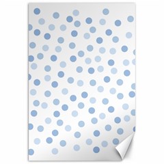 Bubble Balloon Circle Polka Blue Canvas 20  X 30   by Mariart