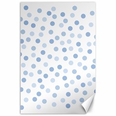 Bubble Balloon Circle Polka Blue Canvas 24  X 36 