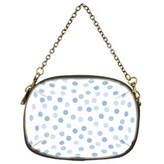 Bubble Balloon Circle Polka Blue Chain Purses (one Side)  by Mariart