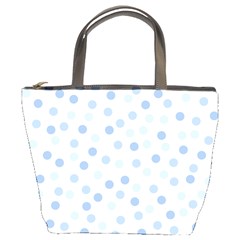 Bubble Balloon Circle Polka Blue Bucket Bags by Mariart