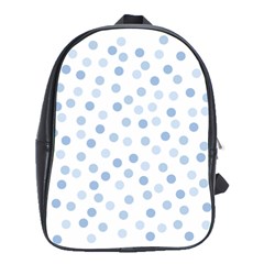 Bubble Balloon Circle Polka Blue School Bags(large) 