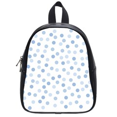 Bubble Balloon Circle Polka Blue School Bags (small)  by Mariart