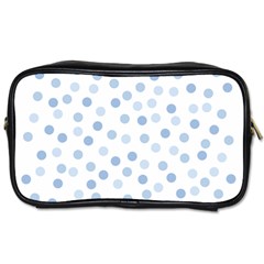 Bubble Balloon Circle Polka Blue Toiletries Bags 2-side by Mariart